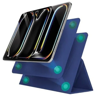 Smartix Premium Magnetic Stand Case for iPad Pro 11-inch  (M4) - Blue